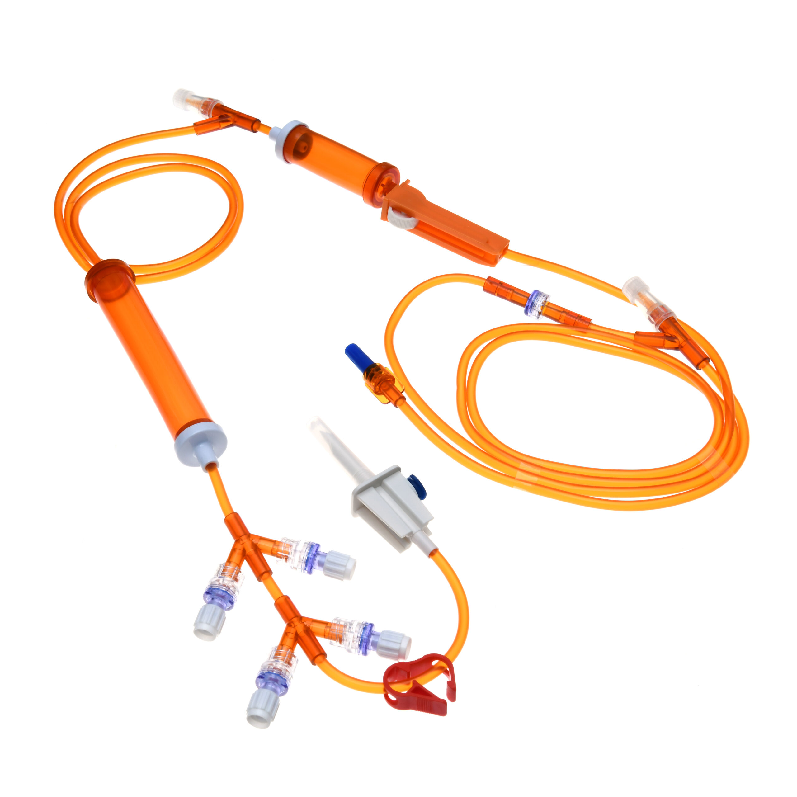 BQ Plus light-protected infusion set on a white background