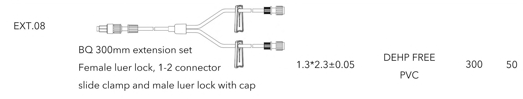 BQ Plus EXT.08 catalog extension set diagram and configuration