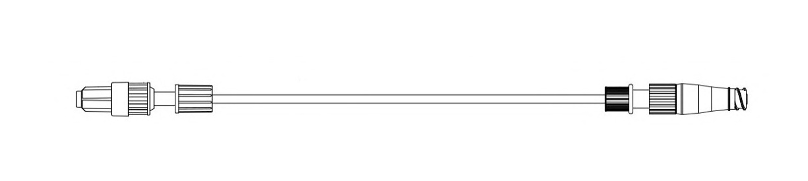 BQ Plus EXT.05 needle-free extension line diagram