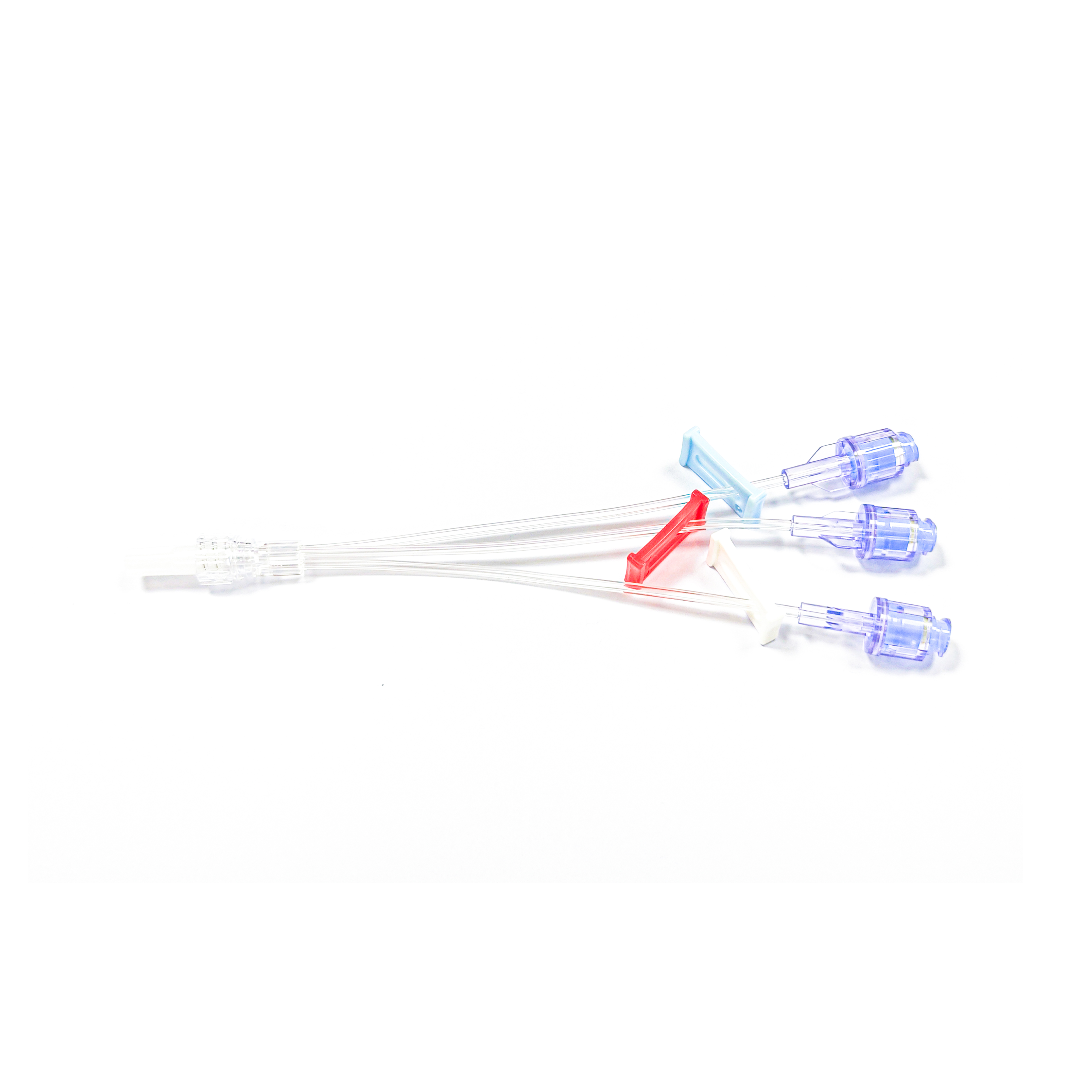 BQ Plus three-way multi-branch needle-free extension assembly