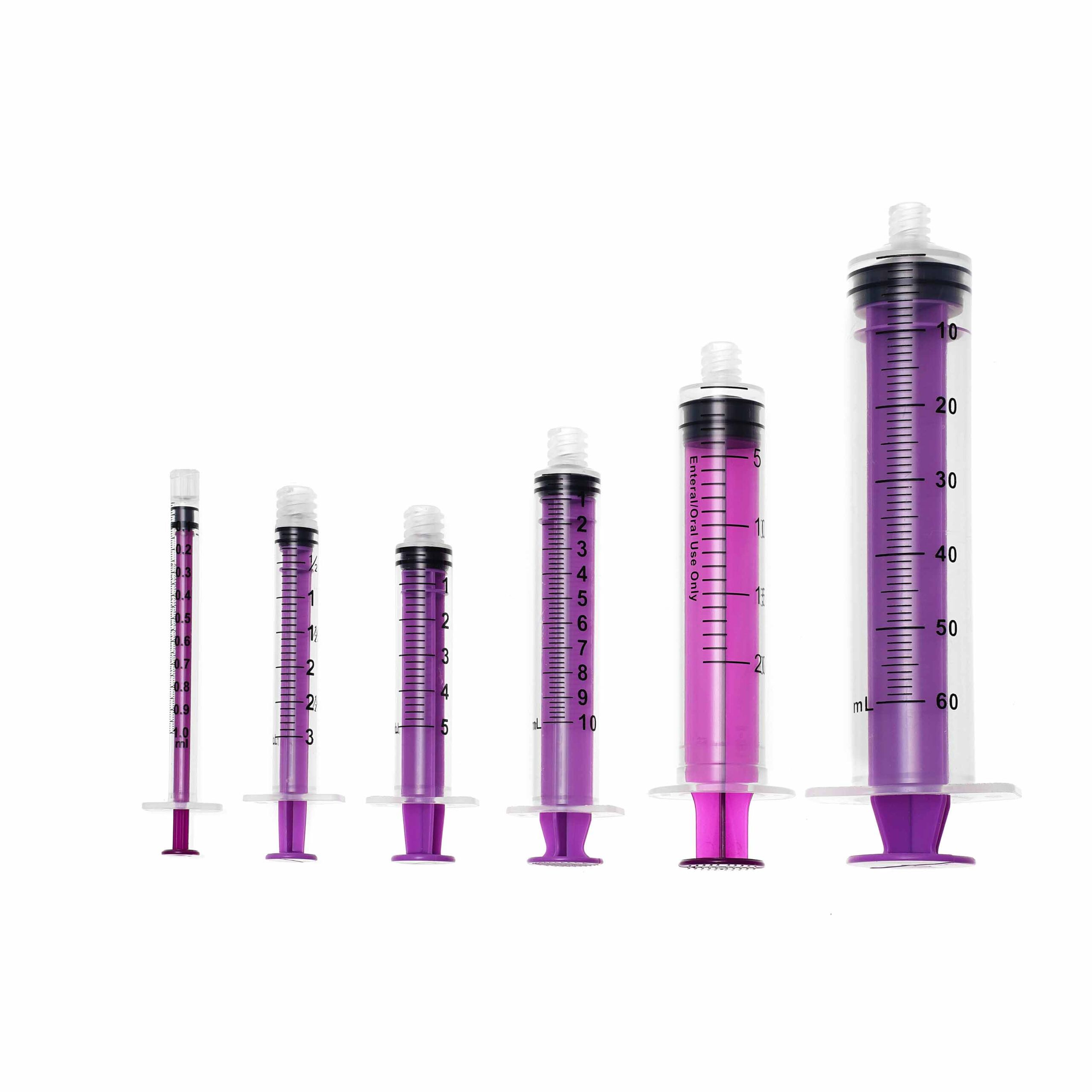 Representative BQ Plus Enteral Syringes configuration