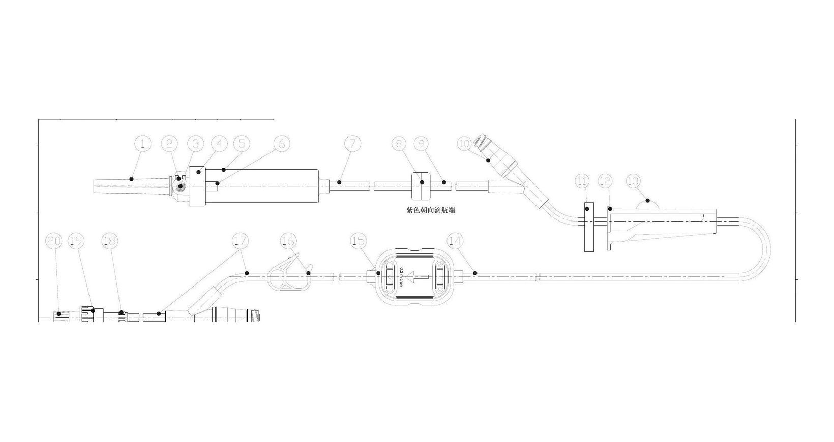 Non-dimensional schematic of BQ Plus BQAS-0201 U.S. configuration