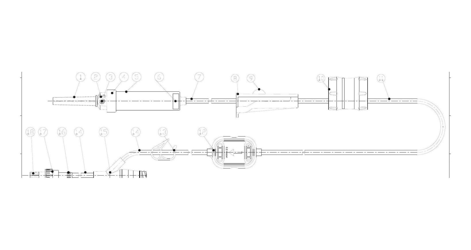 Non-dimensional schematic of BQ Plus BQAS-0203 U.S. configuration