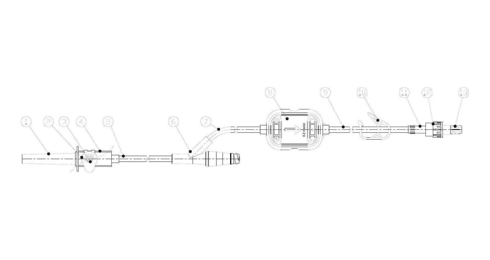 Non-dimensional schematic of BQ Plus BQES-MF03 U.S. configuration